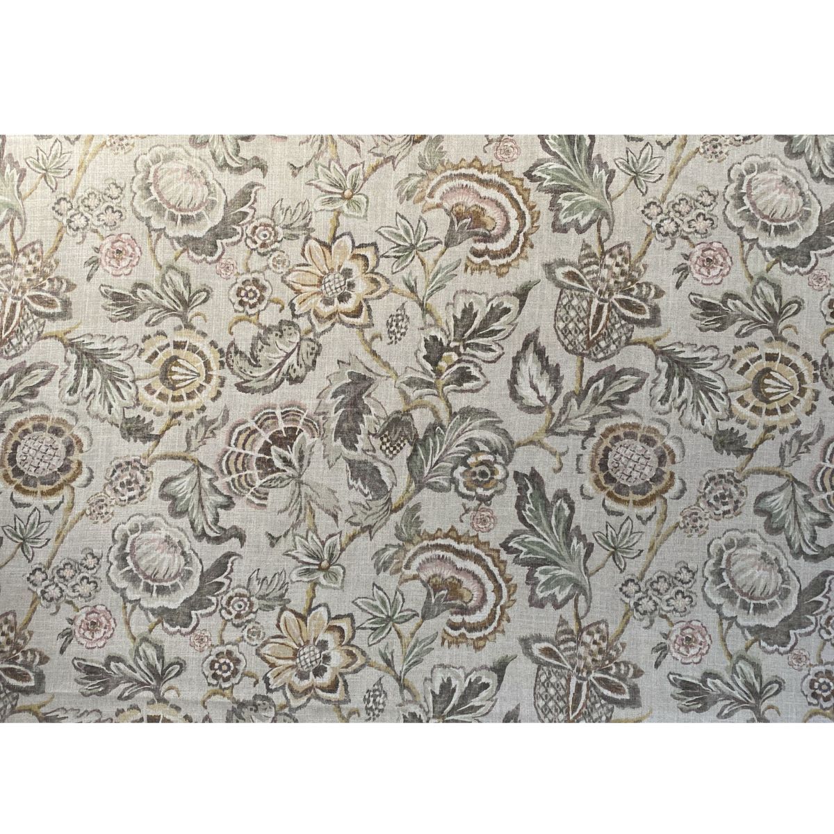 Extra Wide Marwari print linen-mix fabric on a roll