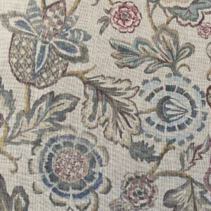 Extra Wide Marwari print linen-mix fabric on a roll