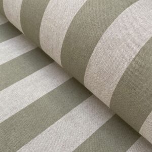 Broad Stripe fabric in sage green