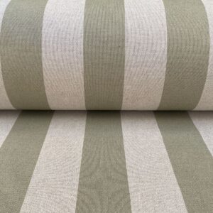 Broad Stripe fabric in sage green