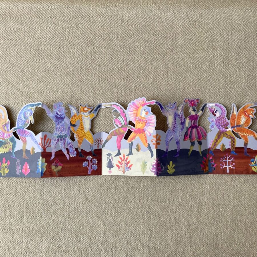 Sarah Young Carnival Dancers Folding Card