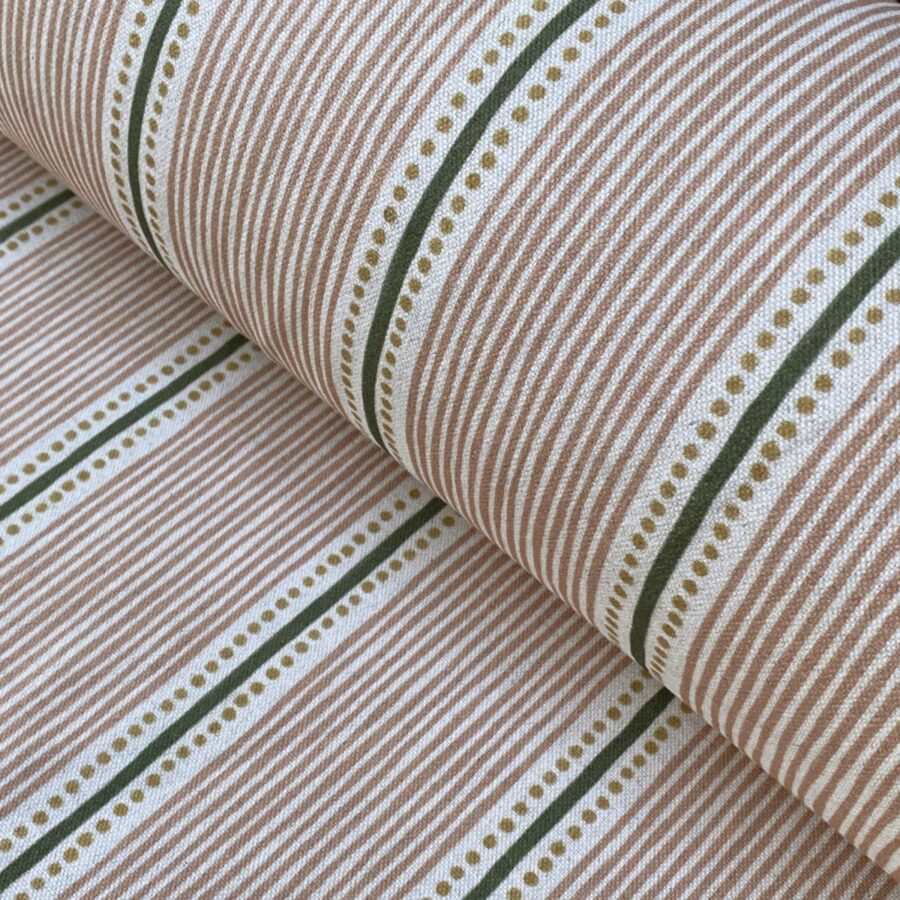 Extra Wide Avebury Stripe fabric Blush