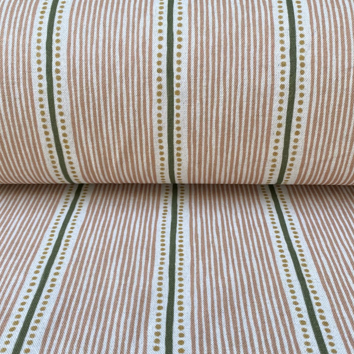 Extra Wide Avebury Stripe fabric Blush