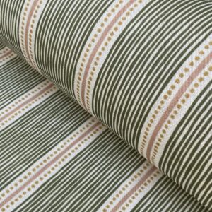 Extra Wide Avebury Stripe fabric Leaf