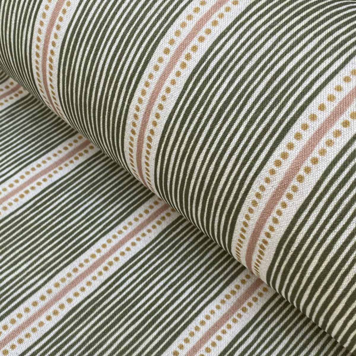 Extra Wide Avebury Stripe fabric Leaf