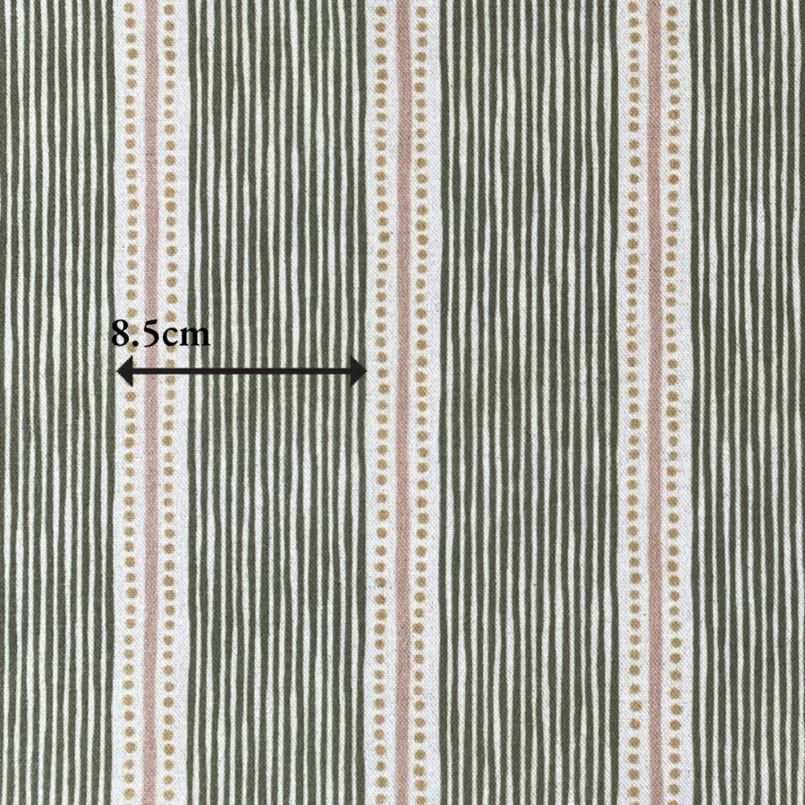 Extra Wide Avebury Stripe fabric Leaf
