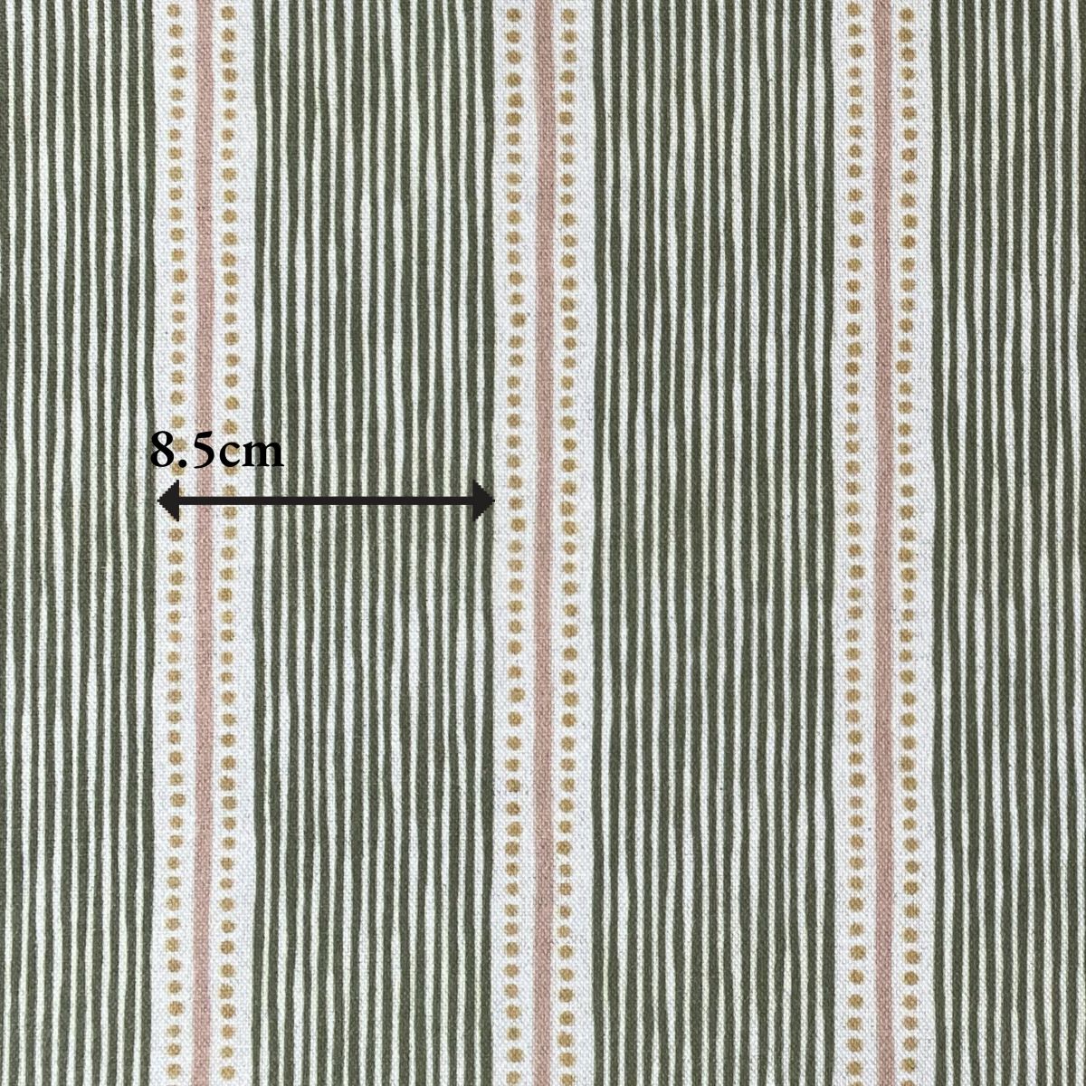 Extra Wide Avebury Stripe fabric Leaf