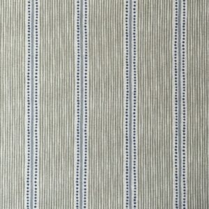 Extra Wide Avebury Stripe Fabric Sage & Indigo