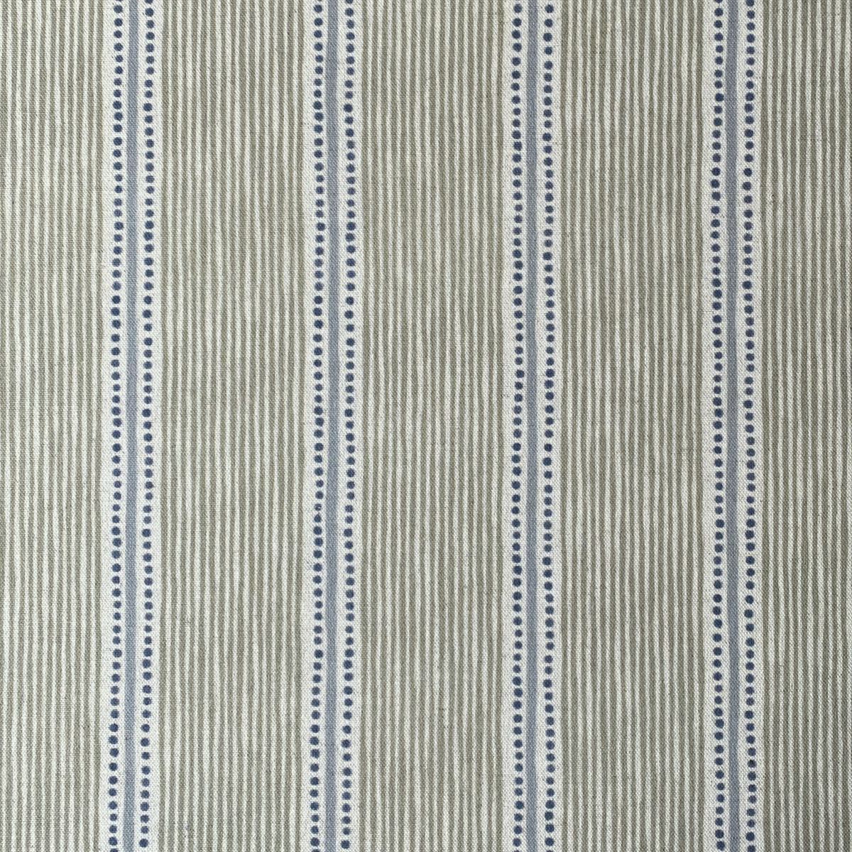 Extra Wide Avebury Stripe Fabric Sage & Indigo