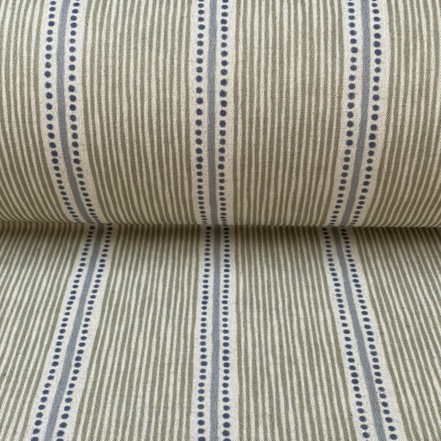 Extra Wide Avebury Stripe Sage & Indigo