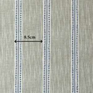 Extra Wide Avebury Stripe Fabric Sage & Indigo