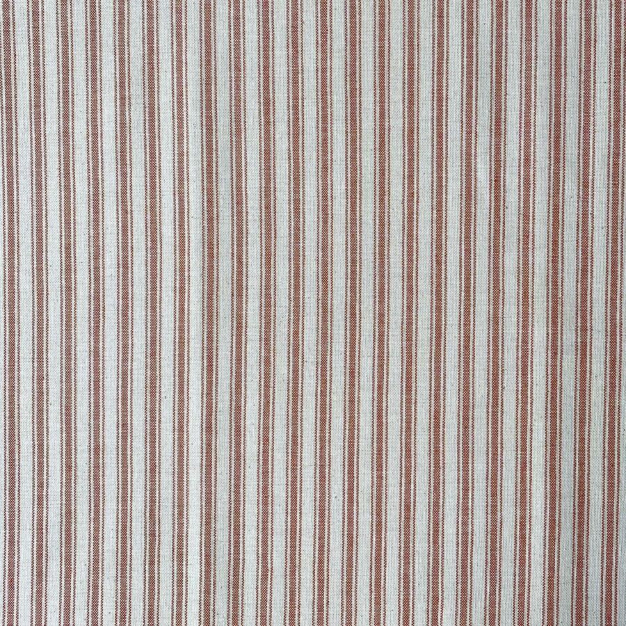 Extra Wide Hector Ticking Stripe - Brick