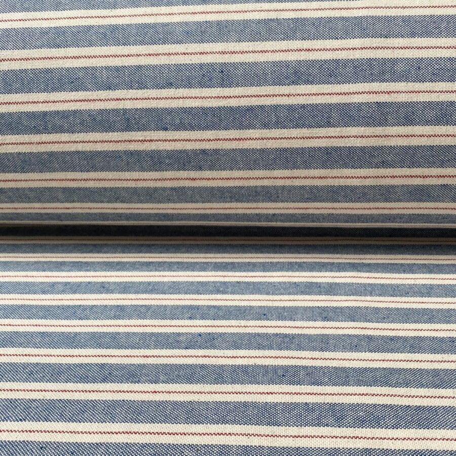 Extra Wide Trophy Stripe Indigo & Red