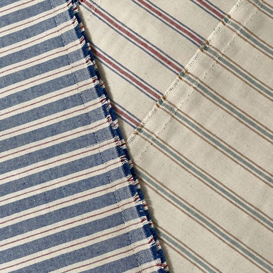 Extra Wide Trophy Ticking Stripe Fabric Selvedges