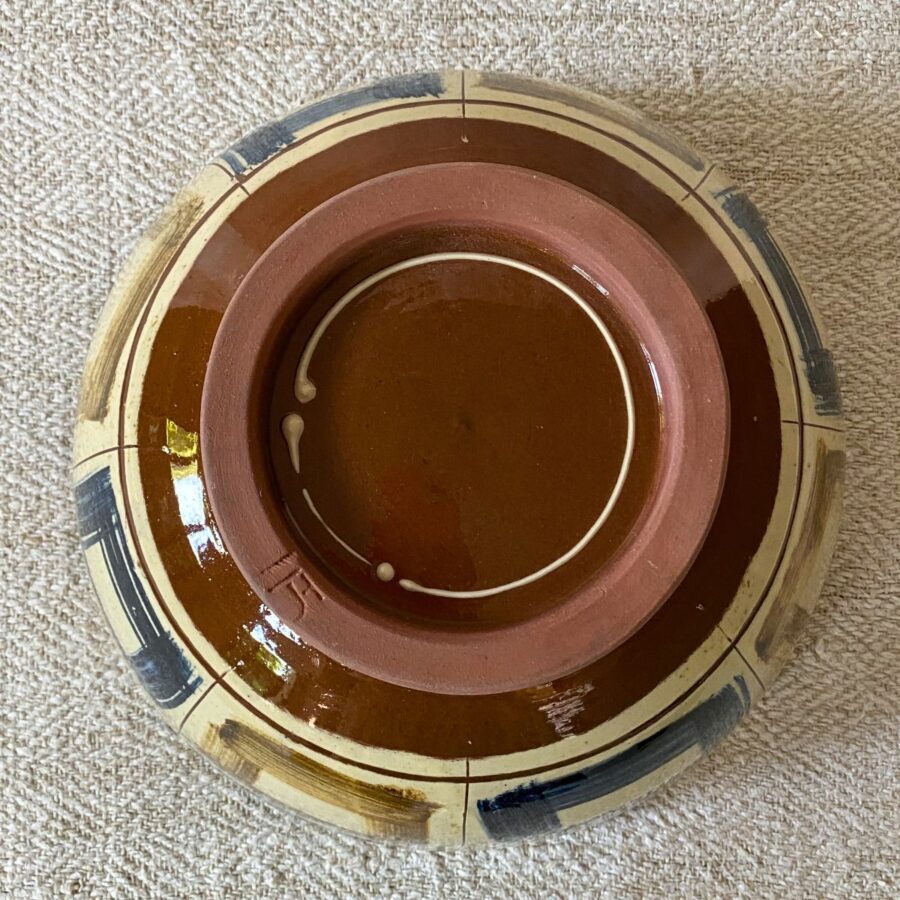 Jennifer Hall Slipware Salad Bowl JHSB3