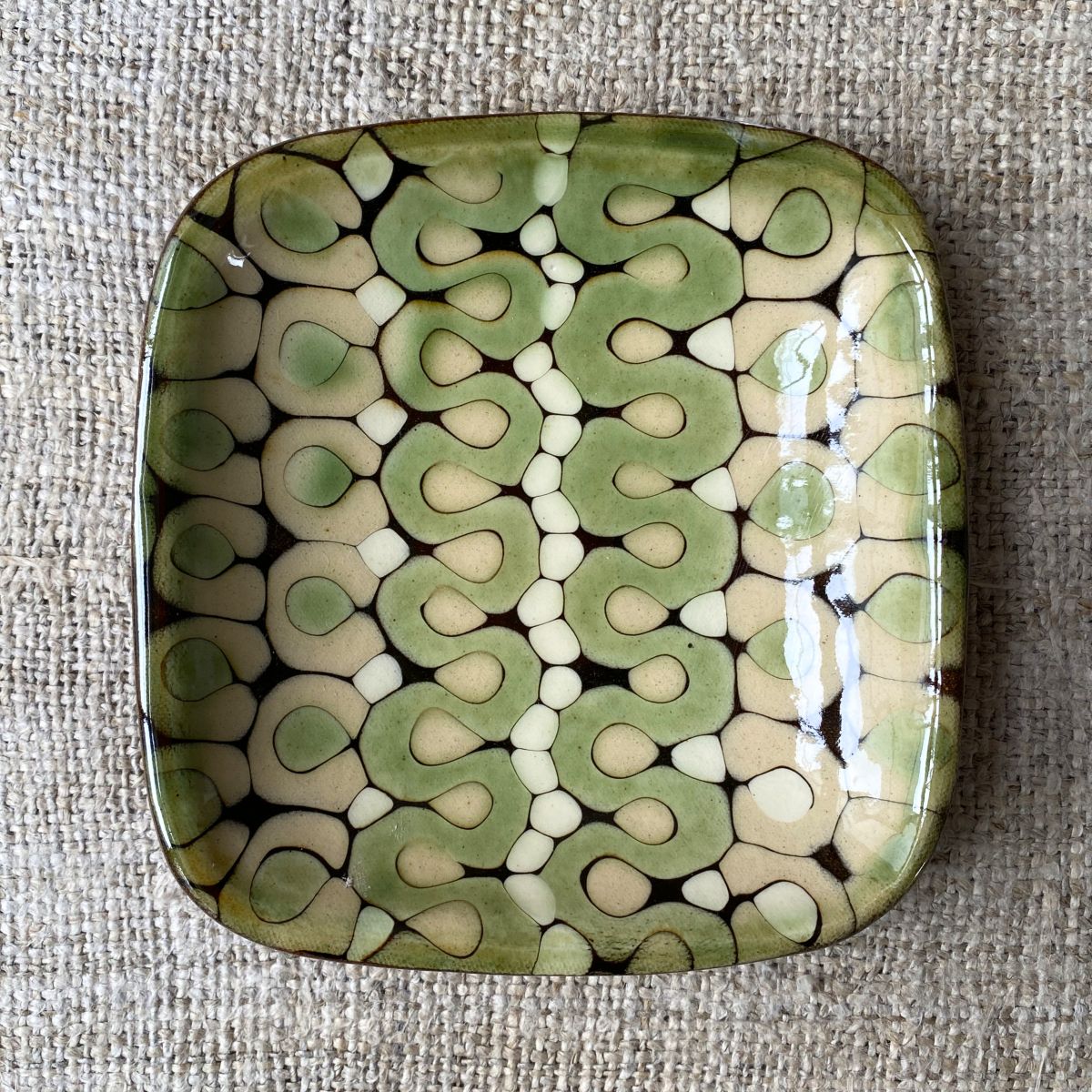 Patia Davis Biscuit Plate - Green PABP - Image 4