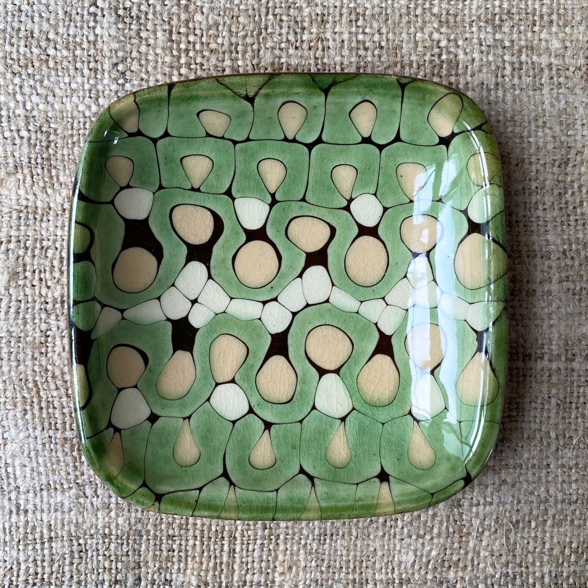 Patia Davis Biscuit Plate - Green PABP - Image 7