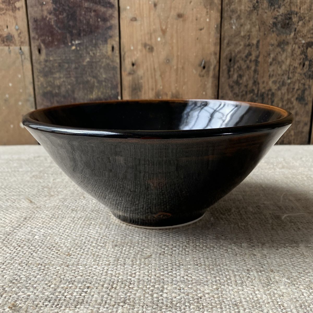 Stuart Houghton Large Deep Bowl in dark glaze