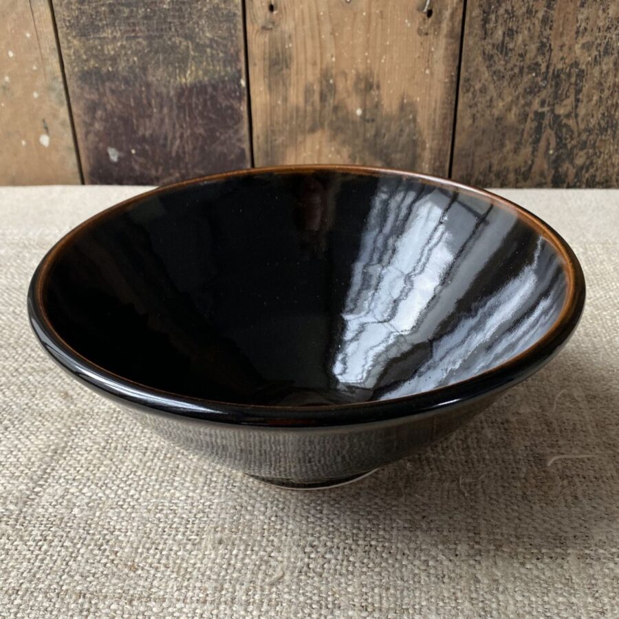 Stuart Houghton Large Deep Bowl in dark glaze