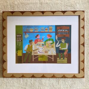 Marion Elliot original papercut collage