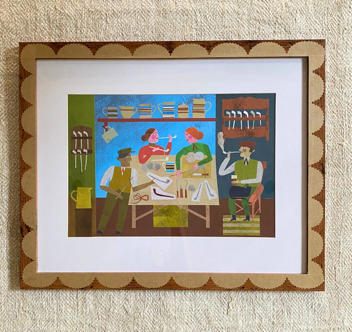 Marion Elliot original papercut collage