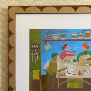 Marion Elliot Papercut Collage - At the Clay Pipe Factory - Image 3