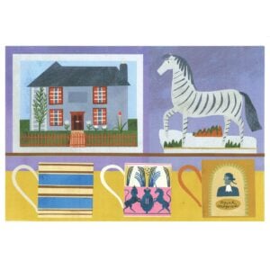 Marion Elliot original papercut collage