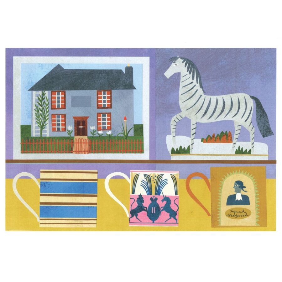 Marion Elliot original papercut collage
