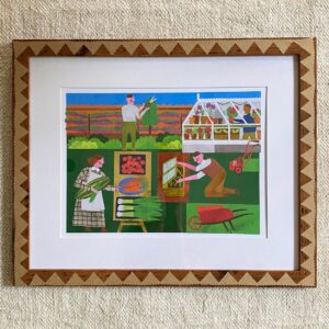 Marion Elliot Papercut Collage - Preparing for the Flower & Produce Show - Image 2