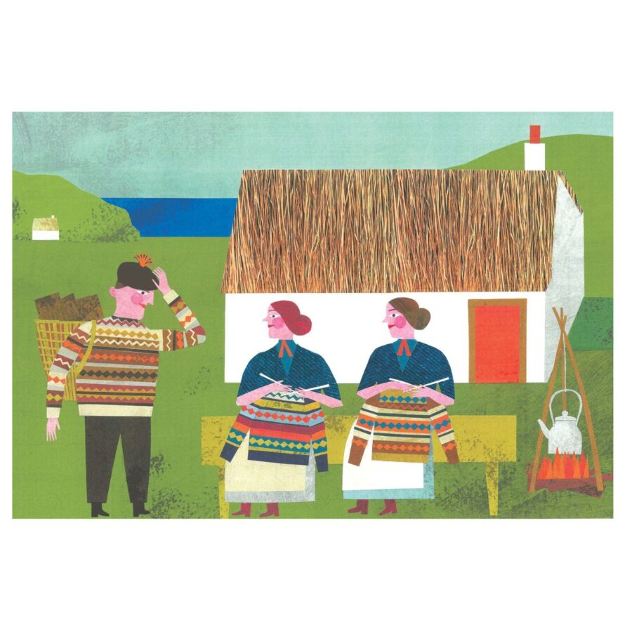 Marion Elliot colourful papercut collage design