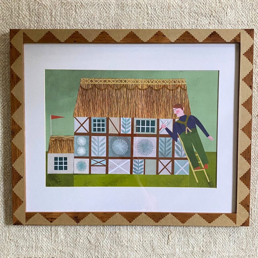Marion Elliot colourful papercut collage design