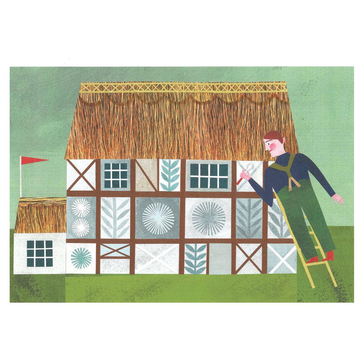 Marion Elliot colourful papercut collage design