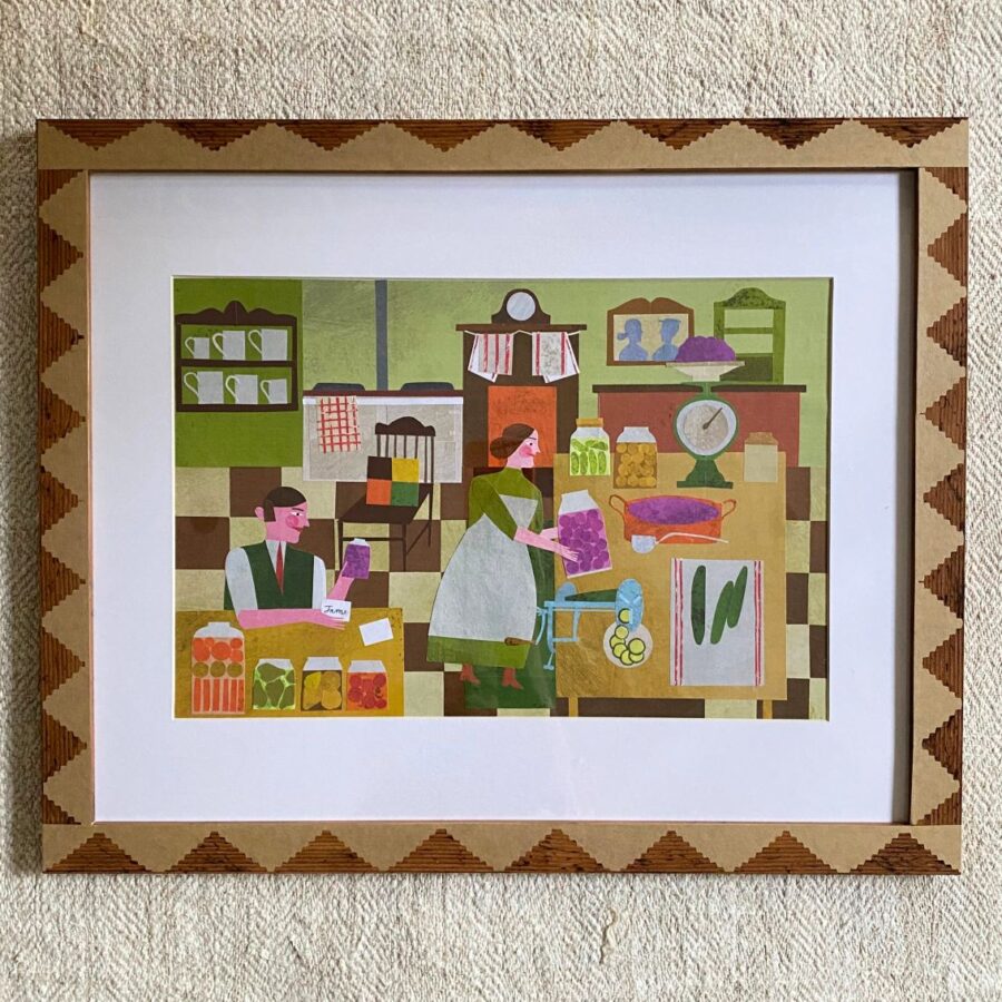 Marion Elliot colourful papercut collage design