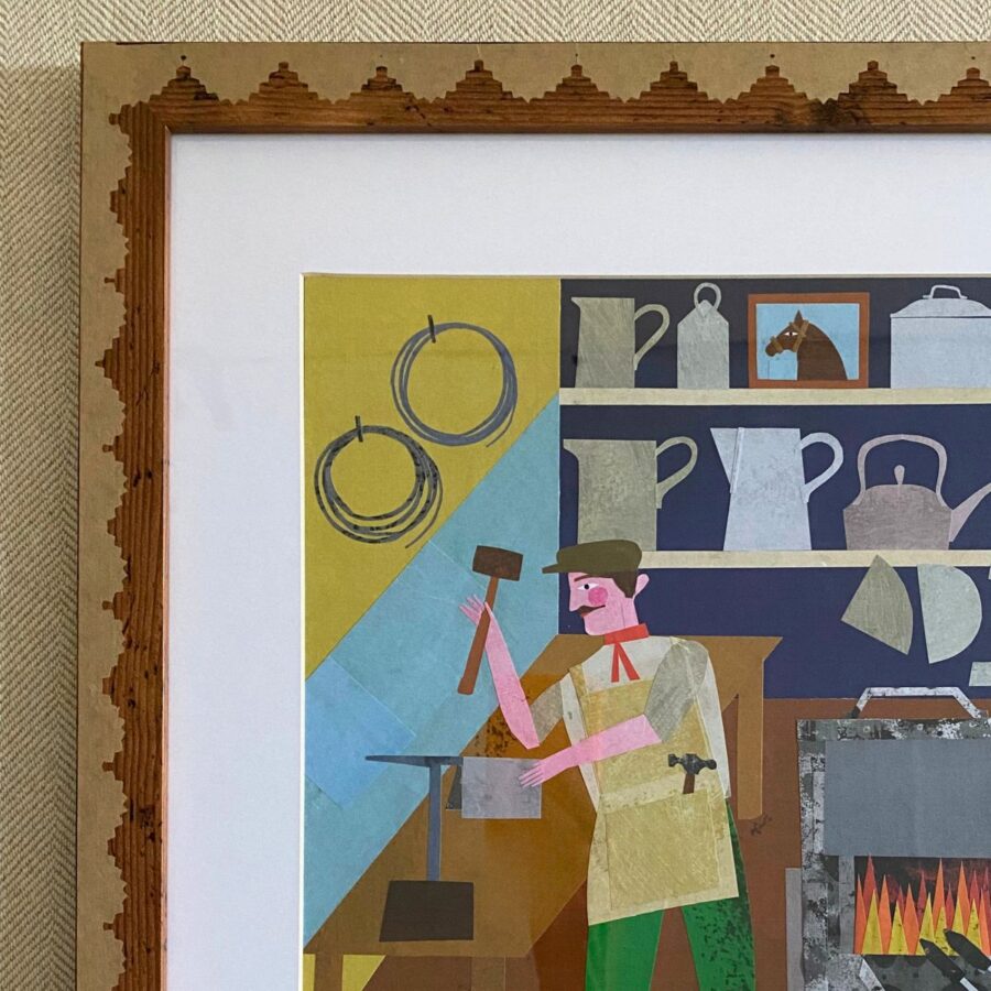 Marion Elliot Papercut Collage - At the Tinsmiths
