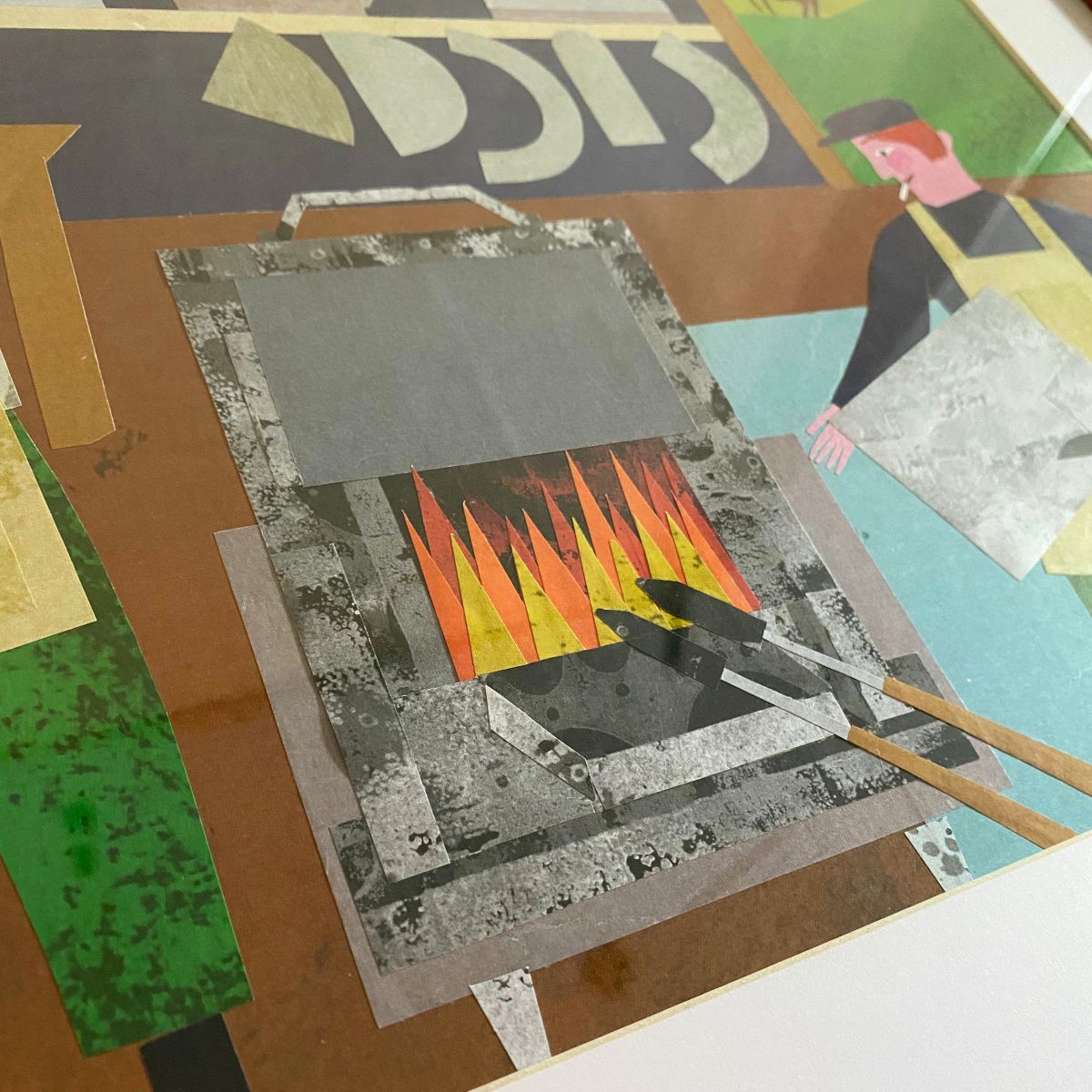 Marion Elliot colourful papercut collage design