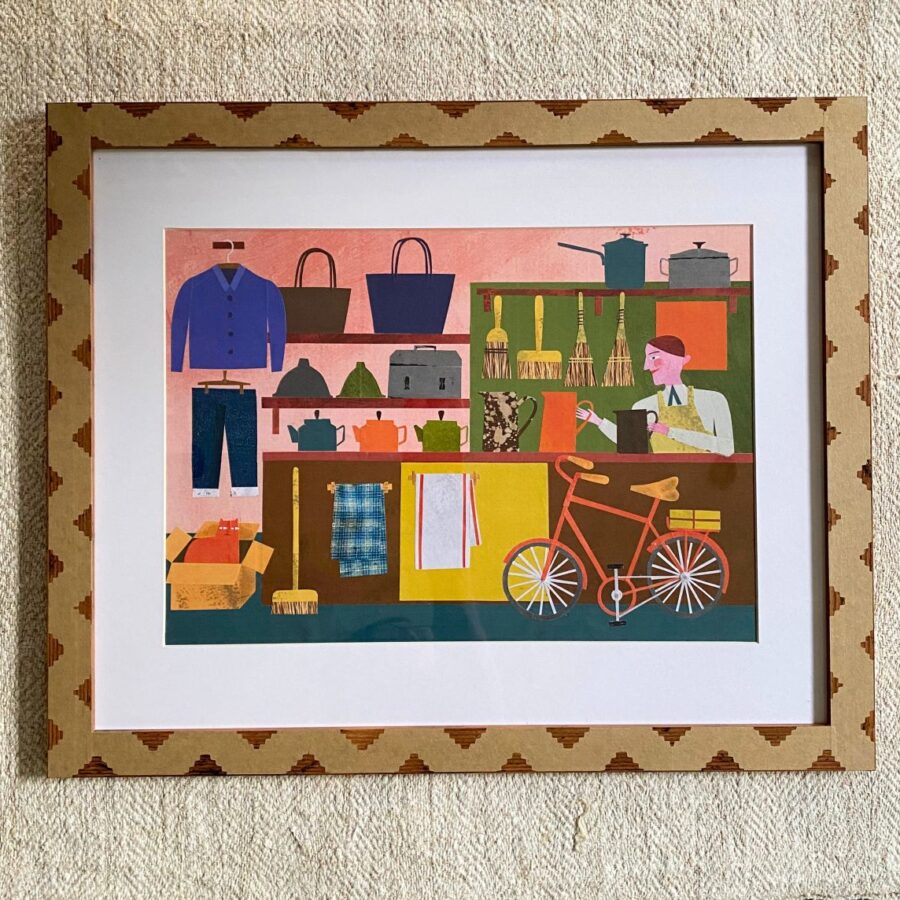 Marion Elliot colourful papercut collage design