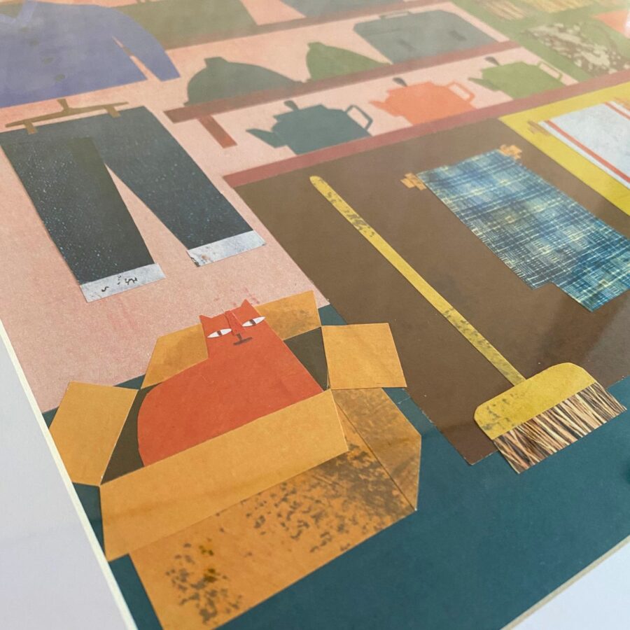 Marion Elliot colourful papercut collage design