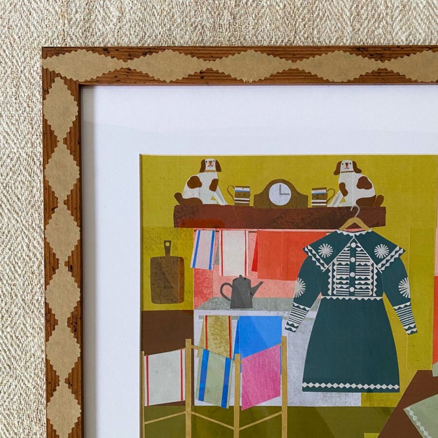 Marion Elliot original papercut collage