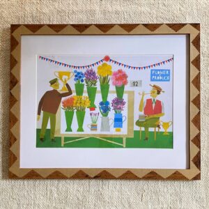 Marion Elliot original papercut collage