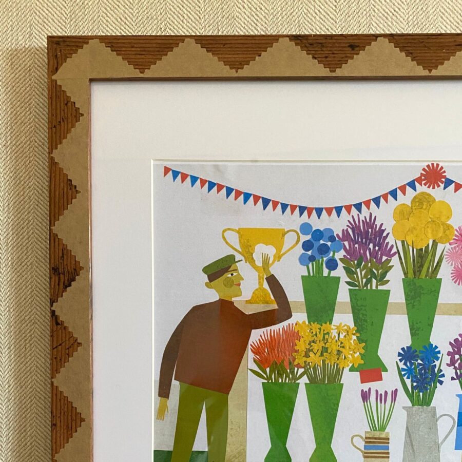 Marion Elliot Papercut Collage - At the Flower & Produce Show