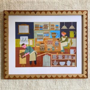Marion Elliot Papercut Collage - At the Mochaware Factory - Image 2
