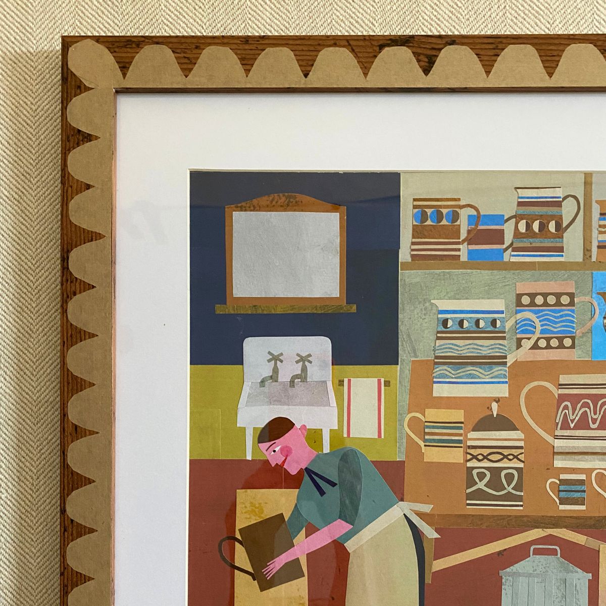 Marion Elliot Papercut Collage - At the Mochaware Factory - Image 3