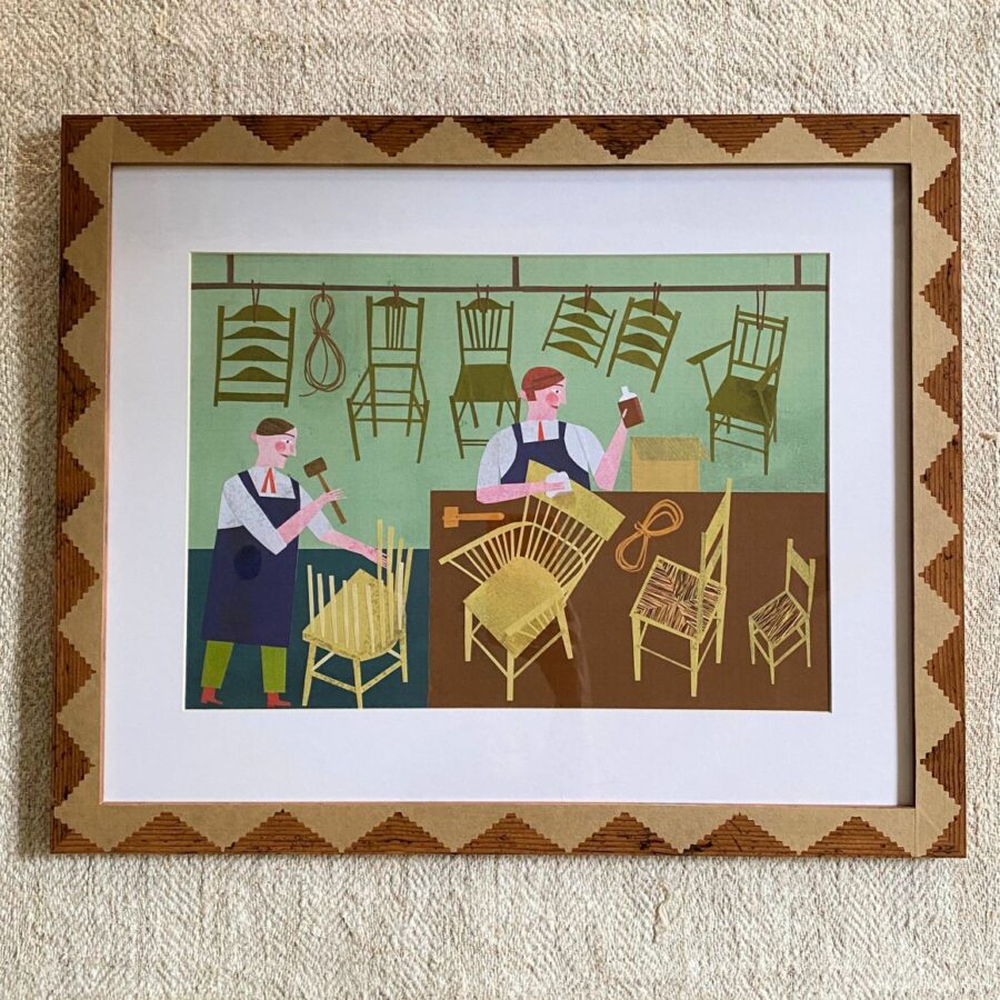 Marion Elliot original papercut collage