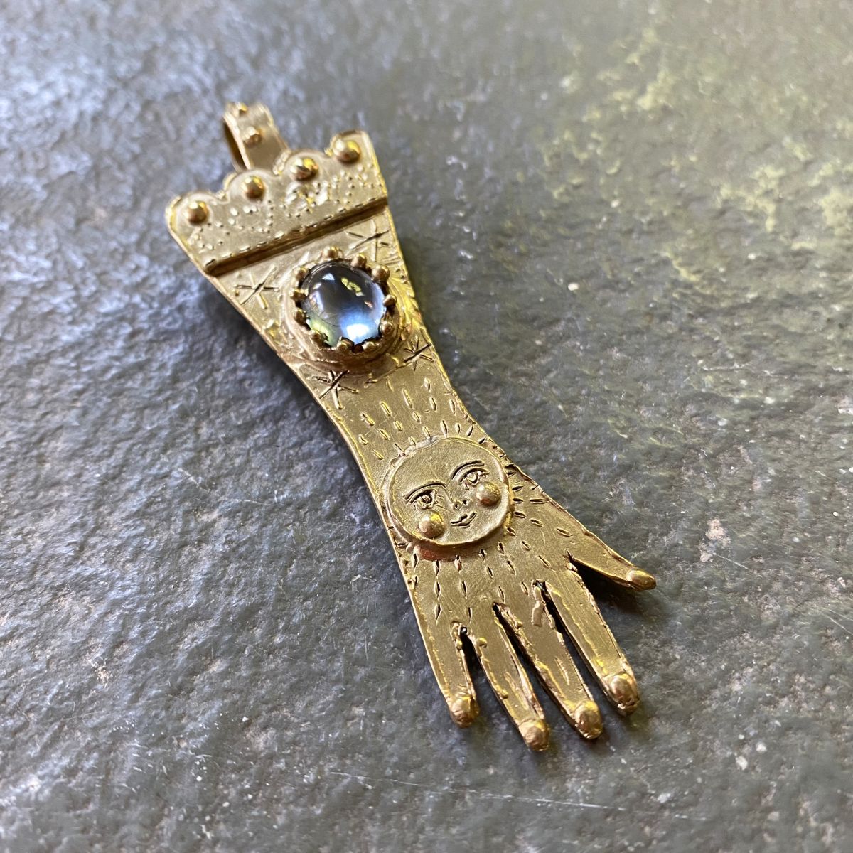 Ann Taylor Brass Pendant Glove