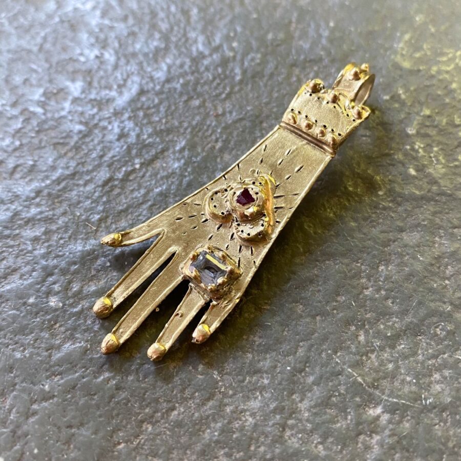 Ann Taylor Brass Jewellery Glove