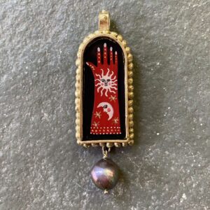 Ann Taylor Brass Jewellery Pendant Glove