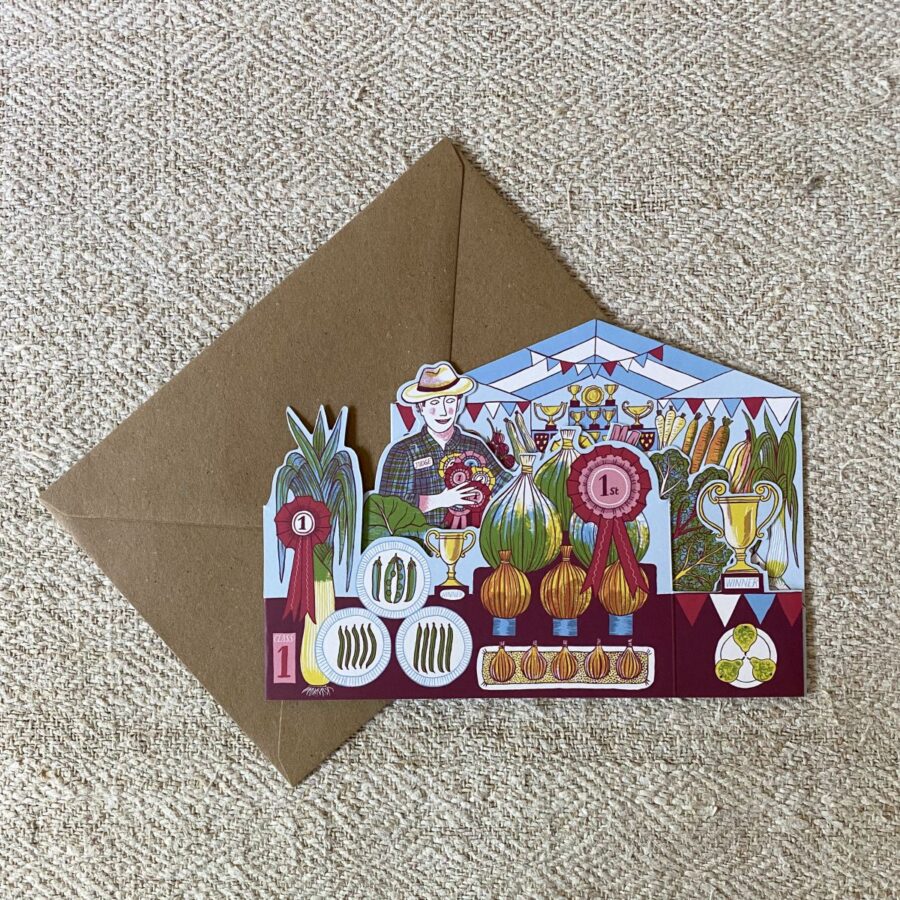 Alice Pattullo 3D Card Vegetable Show