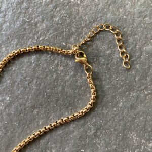 18ct Gold Plated Box Chain - Image 2