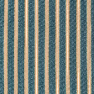 Alma Ticking Fabric in Forest Green & Brick Red