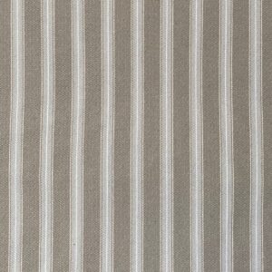 Alma Ticking Fabric in Pebble Grey & Putty